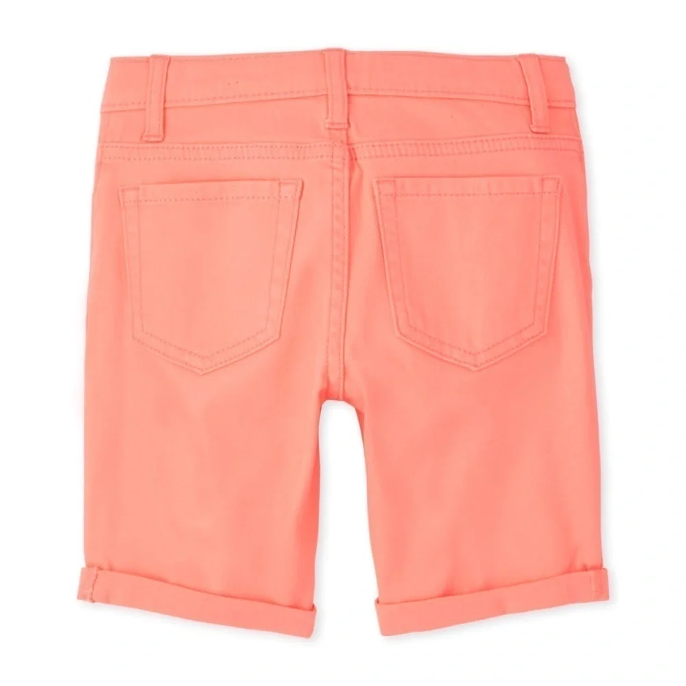 THE CHILDREN’S PLACE • Roll Cuff Twill Skimmer Shorts Pretty Peach